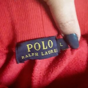 Red Polo sweat suit
